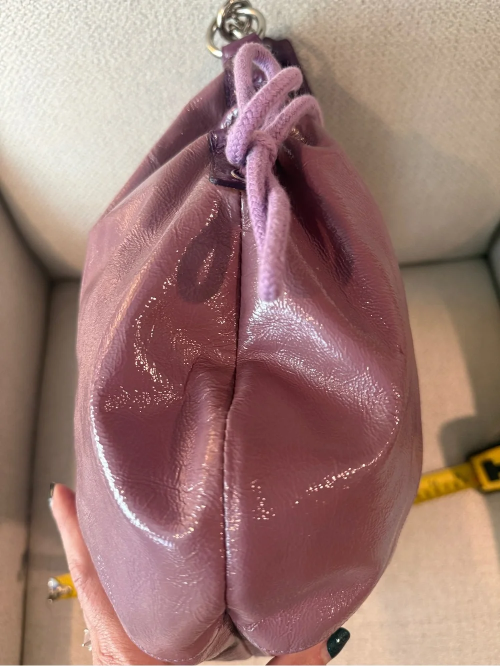 Coach Leather Hobo Bag - Plum Purple